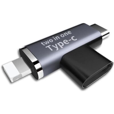 PowerGuard USB Typ-C zu, Adaptateur USB, Gris, Noir PowerGuard USB Typ-C zu, Adaptateur USB, Gris, Noir