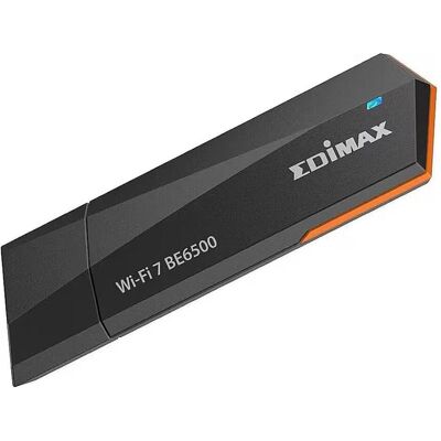 edimax WL-USB EW-7822UBE BE6500 Mini Wi-Fi 7 USB inkl. Dock. (USB), Adaptateur réseau, Noir edimax WL-USB EW-7822UBE BE6500 Mini Wi-Fi 7 USB inkl. Dock. (USB), Adaptateur réseau, Noir