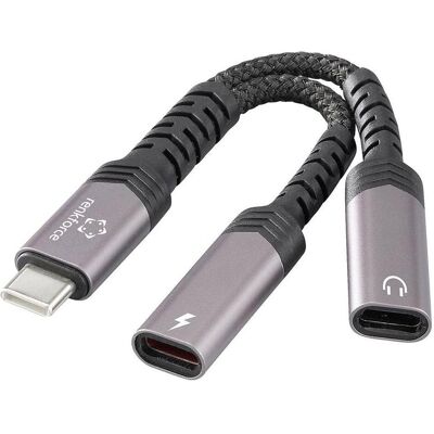 Renkforce USB 2.0, Handy Adapter (1x USB-C - 2x USB 2.0 Stecker C) USB-C Male, Adaptateur USB, Noir Renkforce USB 2.0, Handy Adapter (1x USB-C - 2x USB 2.0 Stecker C) USB-C Male, Adaptateur USB, Noir