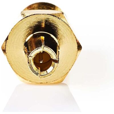 Nedis SMA-Adapter SMA Female TS9 Gold Plated 50 Ohm Straight Copper Gold 2 pcs, Câble d'antenne Nedis SMA-Adapter SMA Female TS9 Gold Plated 50 Ohm Straight Copper Gold 2 pcs, Câble d'antenne