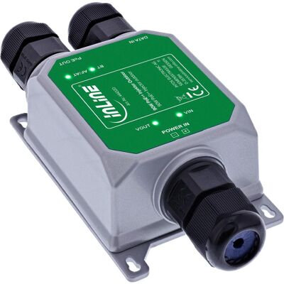 InLine PoE++ Outdoor Injektor, 10Gb/s, 90W, IP67 (802,3at (PoE+), 802,3bt (PoE+++), 802.3af (PoE), 90 W), Injecteur PoE InLine PoE++ Outdoor Injektor, 10Gb/s, 90W, IP67 (802,3at (PoE+), 802,3bt (PoE+++), 802.3af (PoE), 90 W), Injecteur PoE