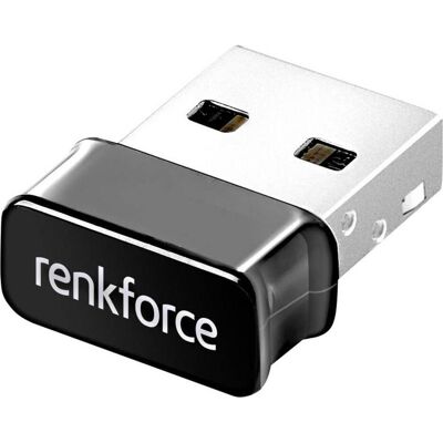 Renkforce WLAN Stick USB 2.0 1.2 Gbit/s RF-WIFI-AC1200M (RF-4731108) (USB 2.0), Adaptateur réseau, Noir Renkforce WLAN Stick USB 2.0 1.2 Gbit/s RF-WIFI-AC1200M (RF-4731108) (USB 2.0), Adaptateur réseau, Noir