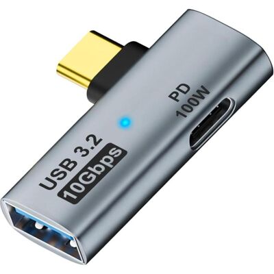PowerGuard 2-in-1 OTG Adapter (USB-C), Adaptateur USB, Gris, Noir PowerGuard 2-in-1 OTG Adapter (USB-C), Adaptateur USB, Gris, Noir