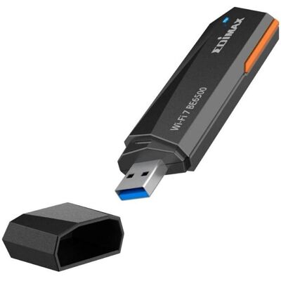 edimax WL-USB EW-7822UBE BE6500 Mini Wi-Fi 7 USB inkl. Dock. (USB), Adaptateur réseau, Noir edimax WL-USB EW-7822UBE BE6500 Mini Wi-Fi 7 USB inkl. Dock. (USB), Adaptateur réseau, Noir