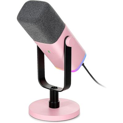 Fifine AM8 Microphone 3.5mm, USB-C, XLR - Pink, Microphone Fifine AM8 Microphone 3.5mm, USB-C, XLR - Pink, Microphone