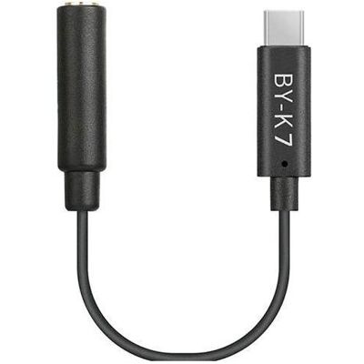 Boya Adaptateur universel BY-K7 3,5mm TRS vers USB-C pour DJI Osmo Action, Microphone Boya Adaptateur universel BY-K7 3,5mm TRS vers USB-C pour DJI Osmo Action, Microphone
