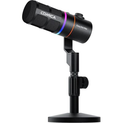 Comica RGB Cardioid Dynamic Wireless Microphone EJoy D10 PRO(D) black, Microphone Comica RGB Cardioid Dynamic Wireless Microphone EJoy D10 PRO(D) black, Microphone