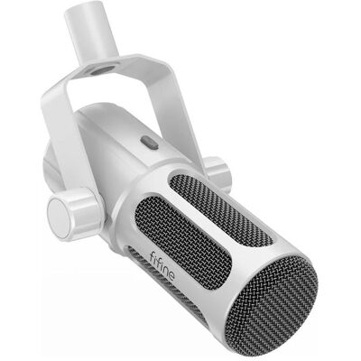 Fifine Microphone dynamique Tank6 (blanc), Microphone Fifine Microphone dynamique Tank6 (blanc), Microphone