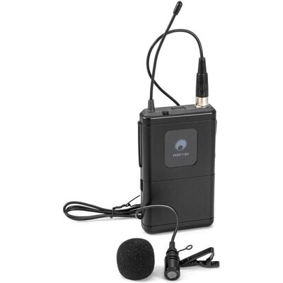 Omnitronic PORTY-8A Émetteur de poche + microphone de Lavalier 863,1 MHz, Microphone Omnitronic PORTY-8A Émetteur de poche + microphone de Lavalier 863,1 MHz, Microphone