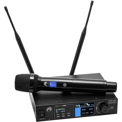 Omnitronic UHF-601 1-Kanal Funkmikrofon-System 823-832/863-865 MHz, Microphone Omnitronic UHF-601 1-Kanal Funkmikrofon-System 823-832/863-865 MHz, Microphone