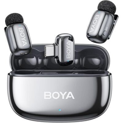 Boya Mini 2-02 (Grey) 1x RX USB-C + 2x TX, Microphone Boya Mini 2-02 (Grey) 1x RX USB-C + 2x TX, Microphone