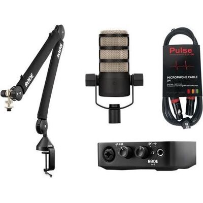 RØDE PodMic Gamers & Streamers Bundle (bundle pour joueurs et streamers), Microphone RØDE PodMic Gamers & Streamers Bundle (bundle pour joueurs et streamers), Microphone