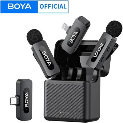 Boya BY-V3 Microphone sans fil Combo 2,4 GHz, Microphone Boya BY-V3 Microphone sans fil Combo 2,4 GHz, Microphone