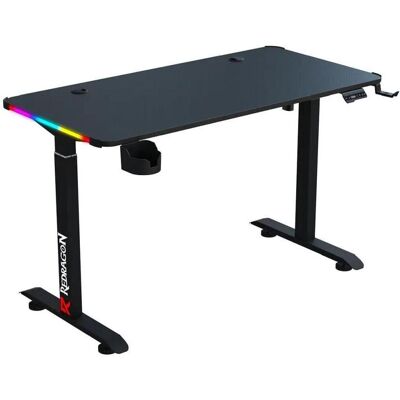 Redragon GD-3330-M electric height adjustable gaming desk black RGB lighting, Bureau gaming, Noir Redragon GD-3330-M electric height adjustable gaming desk black RGB lighting, Bureau gaming, Noir