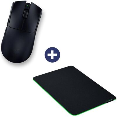 Razer Hero-Bundle Viper V3 Pro schwarz (M), Tapis de souris, Noir Razer Hero-Bundle Viper V3 Pro schwarz (M), Tapis de souris, Noir