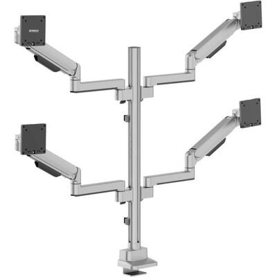 SpeaKa Professional Support de table pour écran SP-MM-1070, 4 écrans de 43,2 cm (17") (Tables, 40", 11 kg), Support de moniteur, Argent SpeaKa Professional Support de table pour écran SP-MM-1070, 4 écrans de 43,2 cm (17") (Tables, 40", 11 kg), Support de moniteur, Argent