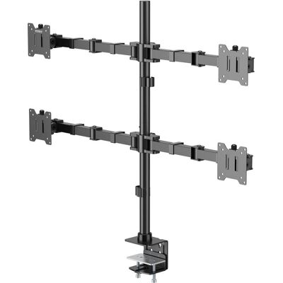SpeaKa Professional SP-MM-541 4fach Monitor-Tischhalterung 43,2 cm (17") - 88,9 (Tables, 35", 15 kg), Support de moniteur, Noir SpeaKa Professional SP-MM-541 4fach Monitor-Tischhalterung 43,2 cm (17") - 88,9 (Tables, 35", 15 kg), Support de moniteur, Noir