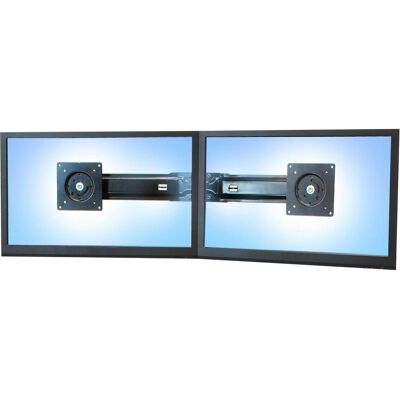 Ergotron Kit double moniteur et poignée (Mur, 26", 16.40 kg), Support de moniteur, Noir Ergotron Kit double moniteur et poignée (Mur, 26", 16.40 kg), Support de moniteur, Noir