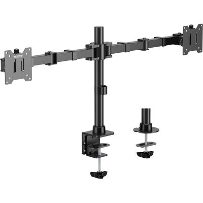 SpeaKa Professional SP-MM-221 2fach Monitor-Tischhalterung 43,2 cm (17") - 88,9 (Tables, 35", 20 kg), Support de moniteur, Noir SpeaKa Professional SP-MM-221 2fach Monitor-Tischhalterung 43,2 cm (17") - 88,9 (Tables, 35", 20 kg), Support de moniteur, Noir