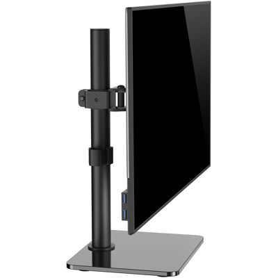 Gembird Stojak Na Monitor Z Regulacją Wysokości 17 -32 Do 9kg (Sol, 32", 9 kg), Support de moniteur, Noir Gembird Stojak Na Monitor Z Regulacją Wysokości 17 -32 Do 9kg (Sol, 32", 9 kg), Support de moniteur, Noir