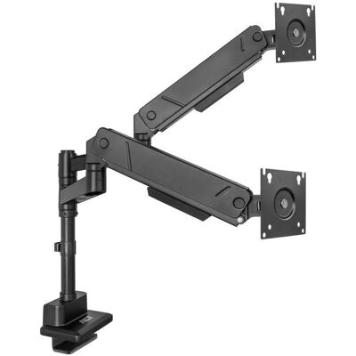 ACT Monitor arm 34" office solid pro, gas spring, pole mounted, 2 monitors (Tables, 34", 16 kg), Support de moniteur, Noir ACT Monitor arm 34" office solid pro, gas spring, pole mounted, 2 monitors (Tables, 34", 16 kg), Support de moniteur, Noir