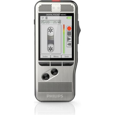 Philips Mémo de poche (interrupteur à glissière). (32 Go), Dictaphone, Argent Philips Mémo de poche (interrupteur à glissière). (32 Go), Dictaphone, Argent