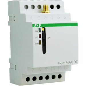 F&F SIMplyMAX-P01 Contrôleur GSM SMS - Double canal On/Off/Alarme F&F SIMplyMAX-P01 Contrôleur GSM SMS - Double canal On/Off/Alarme