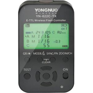 Yongnuo Radijo siųstuvas Contrôleur flash sans fil YN-622C-TX E-TTL (Canon) (Télécommande flash), Flash : accessoires, Noir Yongnuo Radijo siųstuvas Contrôleur flash sans fil YN-622C-TX E-TTL (Canon) (Télécommande flash), Flash : accessoires, Noir