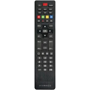 Vivanco Télécommande universelle 8 en 1, noire (Télécommande universelle, Infrarouge), Télécommande, Noir Vivanco Télécommande universelle 8 en 1, noire (Télécommande universelle, Infrarouge), Télécommande, Noir