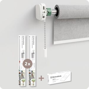 Motionblinds Kit de mise à niveau pour stores à enrouleur 2-pack + télécommande (Télécommande spécifique à l'appareil, Fréquence radio (RF)), Télécommande, Blanc Motionblinds Kit de mise à niveau pour stores à enrouleur 2-pack + télécommande (Télécommande spécifique à l'appareil, Fréquence radio (RF)), Télécommande, Blanc
