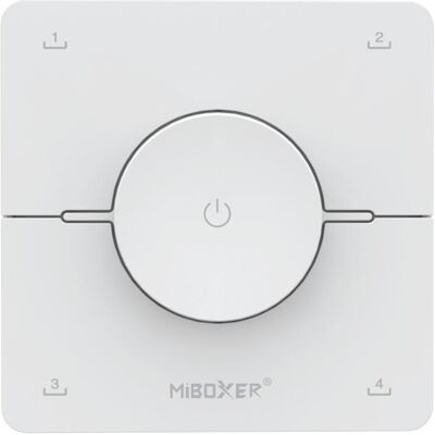 MiBoxer Synergy 21 LED Fernbedienung Rotating Wheel 2,4GHz dual white (CCT) 4 Szenen *Milight/* (w) (Télécommande spécifique à l’appareil, Fréquence radio (RF)), Télécommande, Blanc MiBoxer Synergy 21 LED Fernbedienung Rotating Wheel 2,4GHz dual white (CCT) 4 Szenen *Milight/* (w) (Télécommande spécifique à l’appareil, Fréquence radio (RF)), Télécommande, Blanc