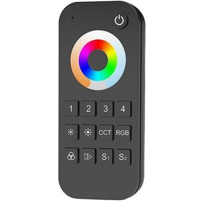 Optonica OPT AC6368 - Télécommande RGBW, RF 2,4 GHz (Fréquence radio (RF)), Télécommande, Noir Optonica OPT AC6368 - Télécommande RGBW, RF 2,4 GHz (Fréquence radio (RF)), Télécommande, Noir