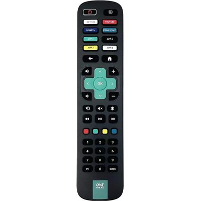 One for All URC4923 - Télécommande de remplacement Roku TV (Télécommande spécifique à l’appareil), Télécommande, Noir One for All URC4923 - Télécommande de remplacement Roku TV (Télécommande spécifique à l’appareil), Télécommande, Noir