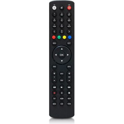 Abcom AB ALLTV Télécommande pour AB CryptoBox 8xx7xx6xx5xx4xx, PULSe, PULSe Mini, Schw (Télécommande spécifique à l’appareil, Infrarouge), Télécommande, Noir Abcom AB ALLTV Télécommande pour AB CryptoBox 8xx7xx6xx5xx4xx, PULSe, PULSe Mini, Schw (Télécommande spécifique à l’appareil, Infrarouge), Télécommande, Noir