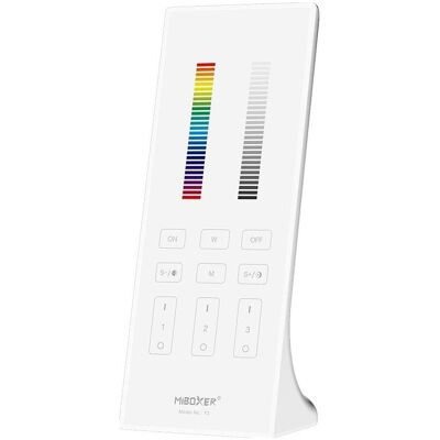 MiBoxer Synergy 21 Télécommande pour LED 2,4GHz RGB-WW (RGB-CCT) 3 zones verticales (w) *Milight/* (Télécommande spécifique à l’appareil, Fréquence radio (RF)), Télécommande, Blanc MiBoxer Synergy 21 Télécommande pour LED 2,4GHz RGB-WW (RGB-CCT) 3 zones verticales (w) *Milight/* (Télécommande spécifique à l’appareil, Fréquence radio (RF)), Télécommande, Blanc