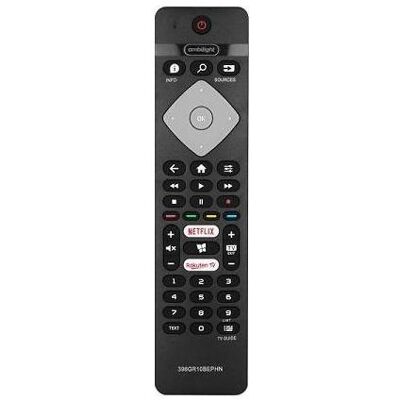 Lasmex Lamex LXP398GR10 Pults TV PHILIPS LCD/LED 398GR10BEPHN AMBILIGHT SMART NETFLIX RAKUTEN (Télécommande spécifique à l’appareil, Infrarouge), Télécommande, Gris Lasmex Lamex LXP398GR10 Pults TV PHILIPS LCD/LED 398GR10BEPHN AMBILIGHT SMART NETFLIX RAKUTEN (Télécommande spécifique à l’appareil, Infrarouge), Télécommande, Gris