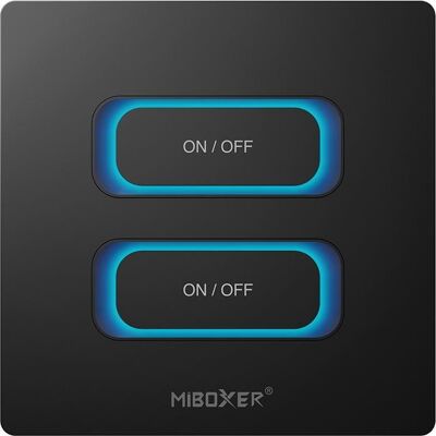 MiBoxer Synergy 21 LED Fernbedienung 2 Gang Panel 2,4GHz Bewegungssensor + Dimm *Milight/* (b) (Télécommande spécifique à l’appareil, Fréquence radio (RF)), Télécommande MiBoxer Synergy 21 LED Fernbedienung 2 Gang Panel 2,4GHz Bewegungssensor + Dimm *Milight/* (b) (Télécommande spécifique à l’appareil, Fréquence radio (RF)), Télécommande