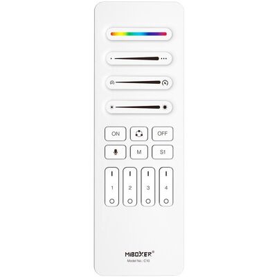 MiBoxer Pixel LED Télécommande SPI - Pixel 2,4GHz (RGB/RGB-W/RGB+CCT) 4 zones 4 scènes *Milight/* (w (Télécommande spécifique à l’appareil, Fréquence radio (RF)), Télécommande MiBoxer Pixel LED Télécommande SPI - Pixel 2,4GHz (RGB/RGB-W/RGB+CCT) 4 zones 4 scènes *Milight/* (w (Télécommande spécifique à l’appareil, Fréquence radio (RF)), Télécommande