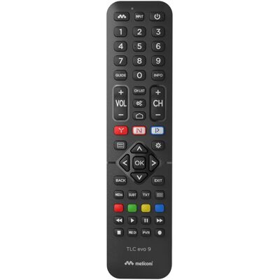 Meliconi 808047 TLC EVO 9 Hisense (Télécommande spécifique à l’appareil, Infrarouge), Télécommande, Noir Meliconi 808047 TLC EVO 9 Hisense (Télécommande spécifique à l’appareil, Infrarouge), Télécommande, Noir