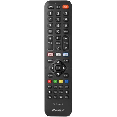 Meliconi 808041 TLC EVO 1 Samsung (Télécommande universelle, Infrarouge), Télécommande, Noir Meliconi 808041 TLC EVO 1 Samsung (Télécommande universelle, Infrarouge), Télécommande, Noir