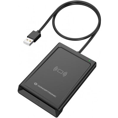 Conceptronic Smart-ID Kartenleser USB-A schwarz (USB 2.0), Lecteur de carte mémoire, Noir Conceptronic Smart-ID Kartenleser USB-A schwarz (USB 2.0), Lecteur de carte mémoire, Noir