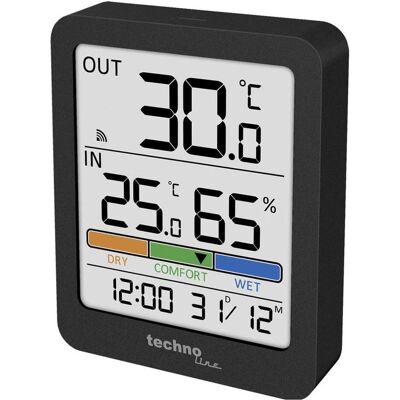 Technoline Station météorologique WS 9488, Station météo, Noir Technoline Station météorologique WS 9488, Station météo, Noir