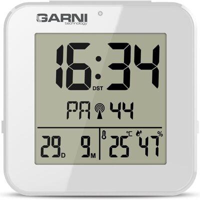 Garni 138W - digitaler Wecker mit Thermometer und Hygrometer, Station météo, Blanc Garni 138W - digitaler Wecker mit Thermometer und Hygrometer, Station météo, Blanc