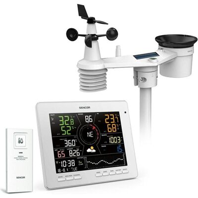 Sencor Station météo SWS 16600 WiFi 7-en-1, Station météo, Blanc Sencor Station météo SWS 16600 WiFi 7-en-1, Station météo, Blanc