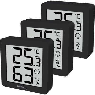 Technoline WS 9425 3er Set, Station météo, Noir Technoline WS 9425 3er Set, Station météo, Noir