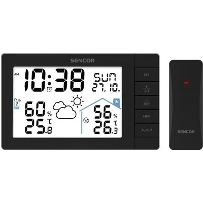 Sencor SWS 3200 schwarz / Wetterstation / LCD / Funksensor, Station météo, Noir Sencor SWS 3200 schwarz / Wetterstation / LCD / Funksensor, Station météo, Noir