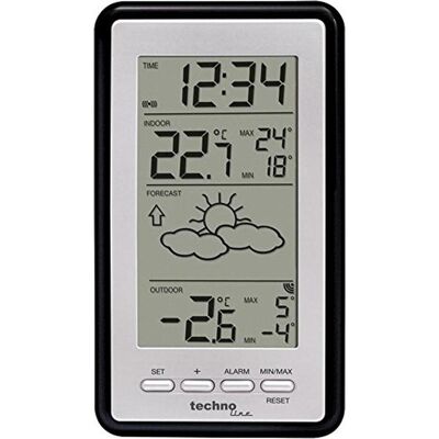 Technoline WS 9130, Station météo, Noir Technoline WS 9130, Station météo, Noir
