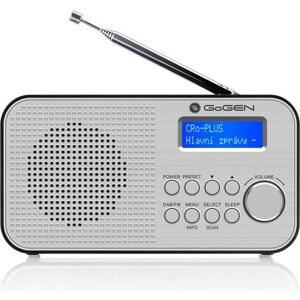 GoGen DAB300N (DAB+ DAB, FM), Radio, Gris, Noir GoGen DAB300N (DAB+ DAB, FM), Radio, Gris, Noir