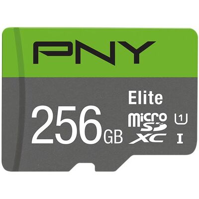 PNY Elite (256 Go, microSDXC, U1, UHS-I), Carte mémoire, Vert PNY Elite (256 Go, microSDXC, U1, UHS-I), Carte mémoire, Vert