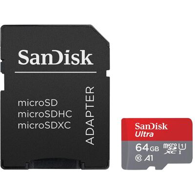 SanDisk Cartes mémoire Micro SDXC 64 Go Classe 10 SDSQUAB-064G-GN6IA (64 Go, microSDXC, UHS-I), Carte mémoire SanDisk Cartes mémoire Micro SDXC 64 Go Classe 10 SDSQUAB-064G-GN6IA (64 Go, microSDXC, UHS-I), Carte mémoire